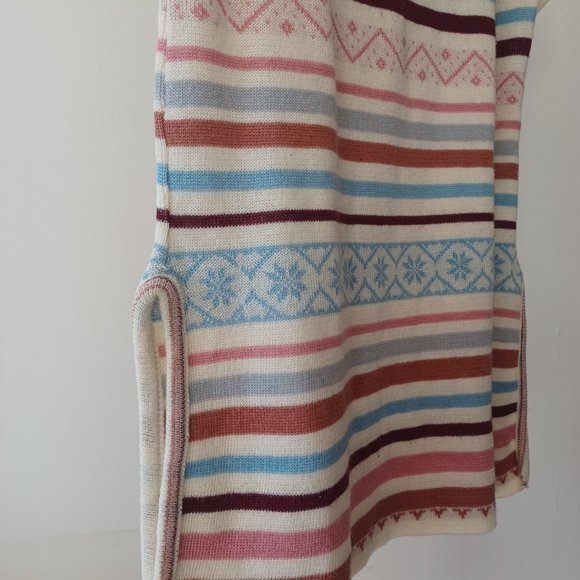 Vintage Striped Knit Tunic Sweater - Picture 2 of 4